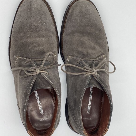 Johnston & Murphy Copeland Chukka Suede Ankle Boots Gray 25-1567 *sold on eBay* - Picture 7 of 11
